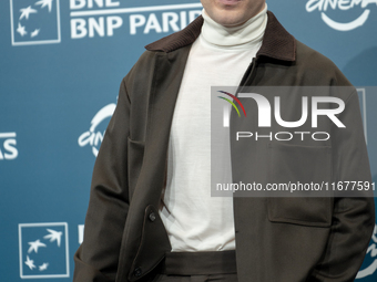 Enrico Inserra attends the ''Fino Alla Fine'' photocall during the 19th Rome Film Festival at Auditorium Parco Della Musica in Rome, Italy,...