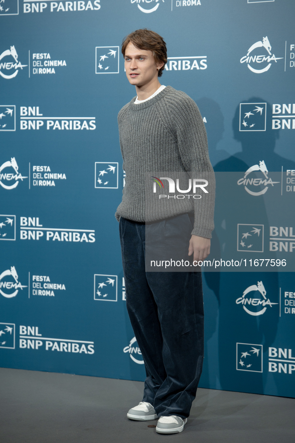 Saul Nanni attends the ''Fino Alla Fine'' photocall during the 19th Rome Film Festival at Auditorium Parco Della Musica in Rome, Italy, on O...