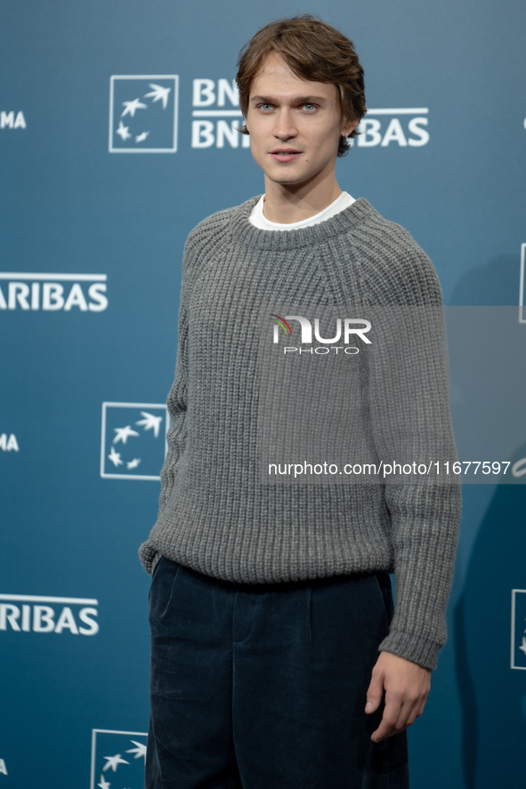 Saul Nanni attends the ''Fino Alla Fine'' photocall during the 19th Rome Film Festival at Auditorium Parco Della Musica in Rome, Italy, on O...