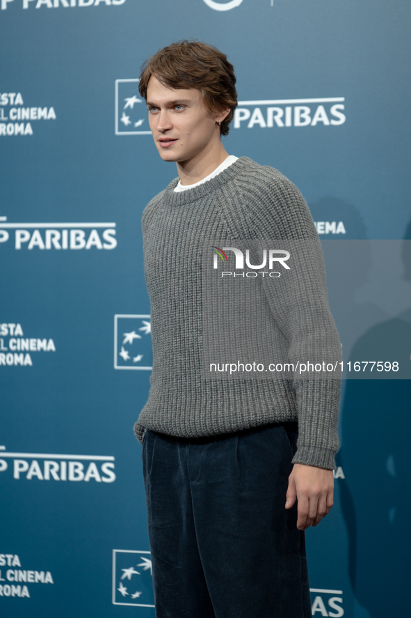 Saul Nanni attends the ''Fino Alla Fine'' photocall during the 19th Rome Film Festival at Auditorium Parco Della Musica in Rome, Italy, on O...