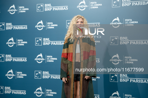 Elena Kampouris attends the ''Fino Alla Fine'' photocall during the 19th Rome Film Festival at Auditorium Parco Della Musica in Rome, Italy,...