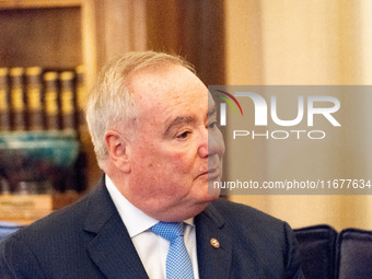 Grand Master and head of the Sovereign Military Order of Malta, Fra' John Timothy Dunlap, meets with the President of Greece, Katerina Sakel...