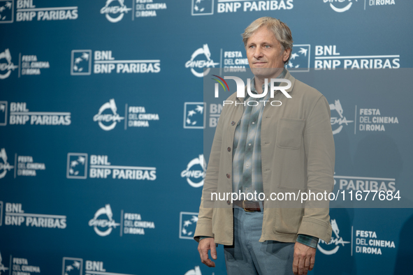 Viggo Mortensen attends the ''The Dead Don't Hurt'' photocall during the 19th Rome Film Festival at Auditorium Parco Della Musica in Rome, I...