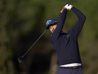 Jorge Campillo of Spain tees off on the 11th hole during the Estrella Damm N.A. Andalucia Masters 2024 at Real Club de Golf Sotogrande in Sa...