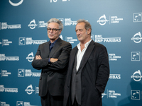 Gilles Bourdos and Vincent Lindon attend the ''Le Choix de Joseph Cross'' photocall during the 19th Rome Film Festival at Auditorium Parco D...