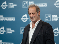 Vincent Lindon attends the ''Le Choix de Joseph Cross'' photocall during the 19th Rome Film Festival at Auditorium Parco Della Musica in Rom...