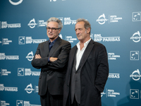 Gilles Bourdos and Vincent Lindon attend the ''Le Choix de Joseph Cross'' photocall during the 19th Rome Film Festival at Auditorium Parco D...