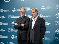 Gilles Bourdos and Vincent Lindon attend the ''Le Choix de Joseph Cross'' photocall during the 19th Rome Film Festival at Auditorium Parco D...