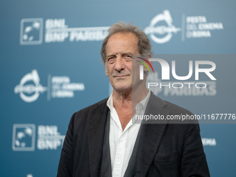 Vincent Lindon attends the ''Le Choix de Joseph Cross'' photocall during the 19th Rome Film Festival at Auditorium Parco Della Musica in Rom...