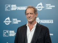 Vincent Lindon attends the ''Le Choix de Joseph Cross'' photocall during the 19th Rome Film Festival at Auditorium Parco Della Musica in Rom...