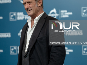 Vincent Lindon attends the ''Le Choix de Joseph Cross'' photocall during the 19th Rome Film Festival at Auditorium Parco Della Musica in Rom...