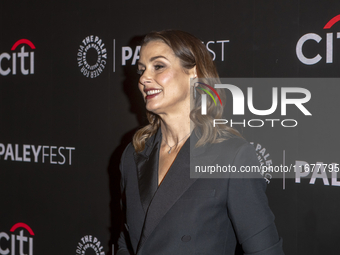 Bridget Moynahan attends ''Blue Bloods'' during PaleyFest 2024 at The Paley Museum in New York, USA, on October 17, 2024. (