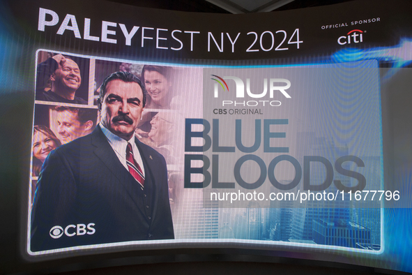 The atmosphere at ''Blue Bloods'' during PaleyFest 2024 at The Paley Museum in New York, USA, on October 17, 2024. 