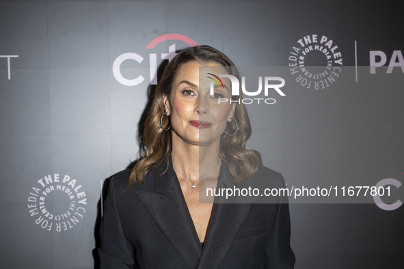 Bridget Moynahan attends ''Blue Bloods'' during PaleyFest 2024 at The Paley Museum in New York, USA, on October 17, 2024. 