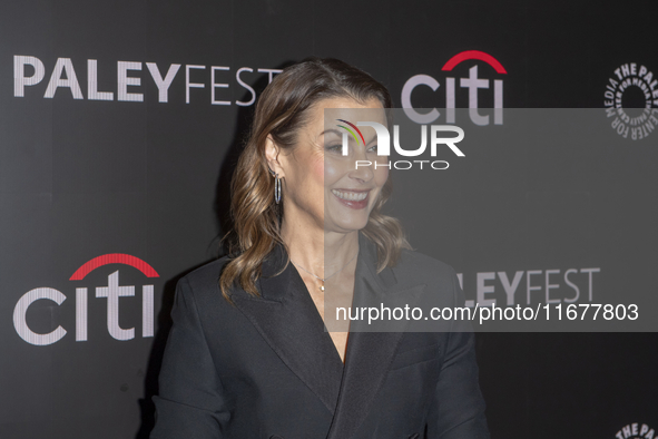 Bridget Moynahan attends ''Blue Bloods'' during PaleyFest 2024 at The Paley Museum in New York, USA, on October 17, 2024. 