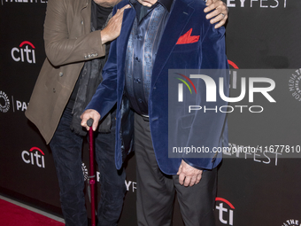 Donnie Wahlberg and Len Cariou attend ''Blue Bloods'' during PaleyFest 2024 at The Paley Museum in New York City, USA, on October 17, 2024....