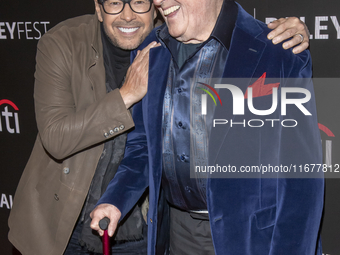 Donnie Wahlberg and Len Cariou attend ''Blue Bloods'' during PaleyFest 2024 at The Paley Museum in New York City, USA, on October 17, 2024....