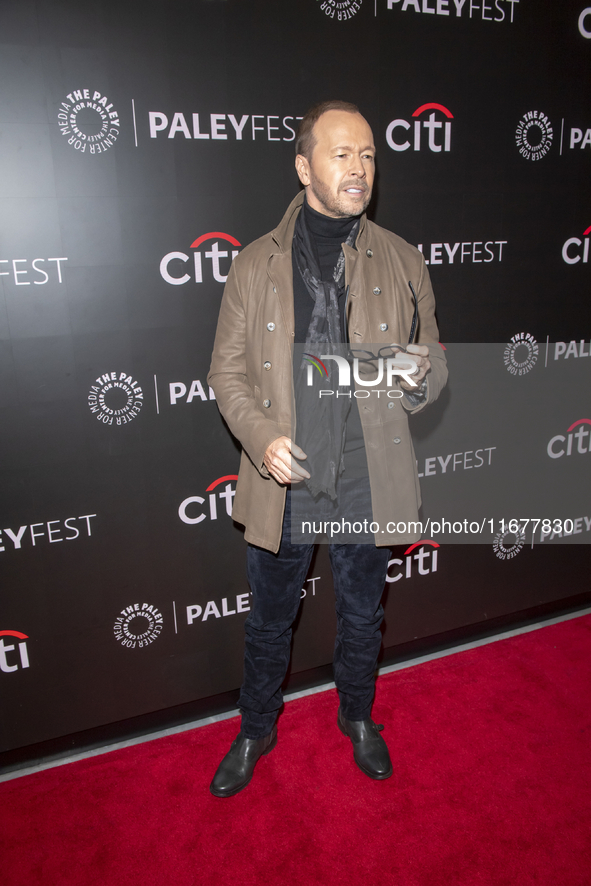 Donnie Wahlberg attends ''Blue Bloods'' during PaleyFest 2024 at The Paley Museum in New York, USA, on October 17, 2024. 