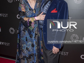 Heather Summerhayes Cariou and Len Cariou attend ''Blue Bloods'' during PaleyFest 2024 at The Paley Museum in New York, New York, USA, on Oc...