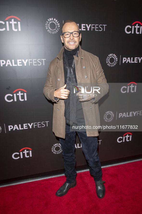 Donnie Wahlberg attends ''Blue Bloods'' during PaleyFest 2024 at The Paley Museum in New York, USA, on October 17, 2024. 