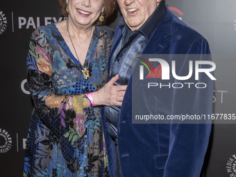 Heather Summerhayes Cariou and Len Cariou attend ''Blue Bloods'' during PaleyFest 2024 at The Paley Museum in New York, New York, USA, on Oc...