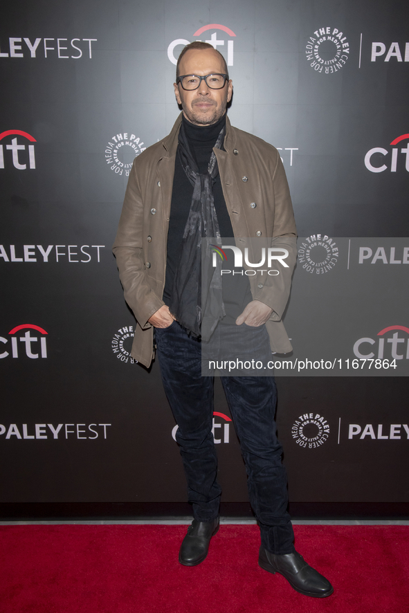 Donnie Wahlberg attends ''Blue Bloods'' during PaleyFest 2024 at The Paley Museum in New York, USA, on October 17, 2024. 