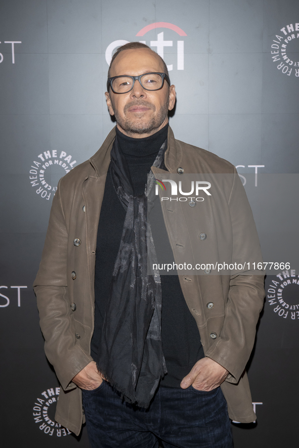 Donnie Wahlberg attends ''Blue Bloods'' during PaleyFest 2024 at The Paley Museum in New York, USA, on October 17, 2024. 