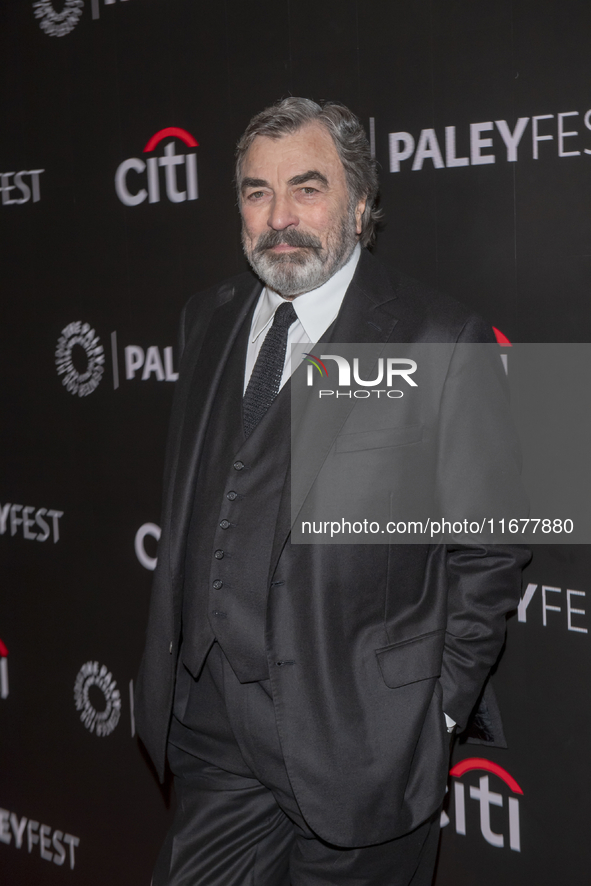 Tom Selleck attends ''Blue Bloods'' during PaleyFest 2024 at The Paley Museum in New York, New York, USA, on October 17, 2024. 