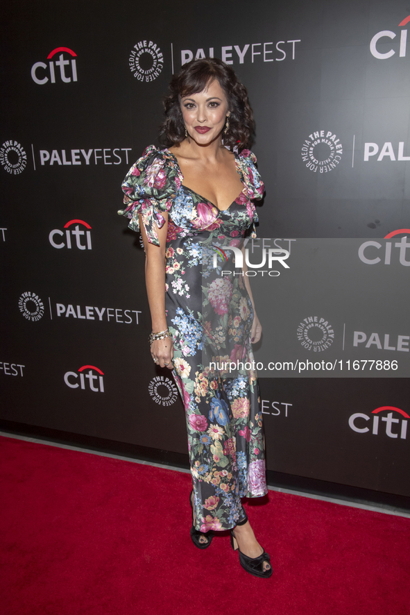 Marisa Ramirez attends ''Blue Bloods'' during PaleyFest 2024 at The Paley Museum in New York, New York, USA, on October 17, 2024. 