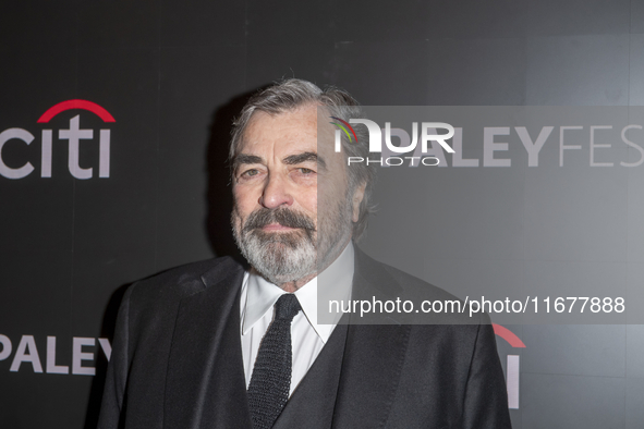 Tom Selleck attends ''Blue Bloods'' during PaleyFest 2024 at The Paley Museum in New York, New York, USA, on October 17, 2024. 