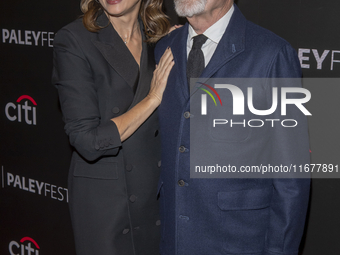 Bridget Moynahan and Executive Producer Kevin Wade attend ''Blue Bloods'' during PaleyFest 2024 at The Paley Museum in New York, New York, U...