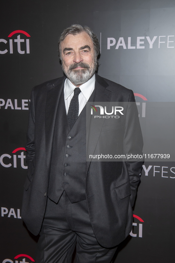 Tom Selleck attends ''Blue Bloods'' during PaleyFest 2024 at The Paley Museum in New York, New York, USA, on October 17, 2024. 