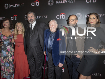 Marisa Ramirez, Vanessa Ray, Tom Selleck, Len Cariou, Donnie Wahlberg, and Bridget Moynahan attend ''Blue Bloods'' during PaleyFest 2024 at...