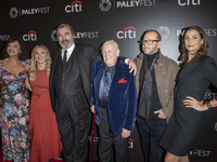 Marisa Ramirez, Vanessa Ray, Tom Selleck, Len Cariou, Donnie Wahlberg, and Bridget Moynahan attend ''Blue Bloods'' during PaleyFest 2024 at...