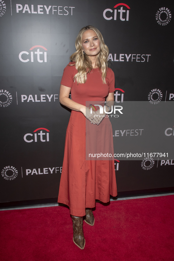 Vanessa Ray attends ''Blue Bloods'' during PaleyFest 2024 at The Paley Museum in New York, USA, on October 17, 2024. 