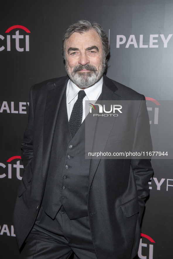 Tom Selleck attends ''Blue Bloods'' during PaleyFest 2024 at The Paley Museum in New York, New York, USA, on October 17, 2024. 