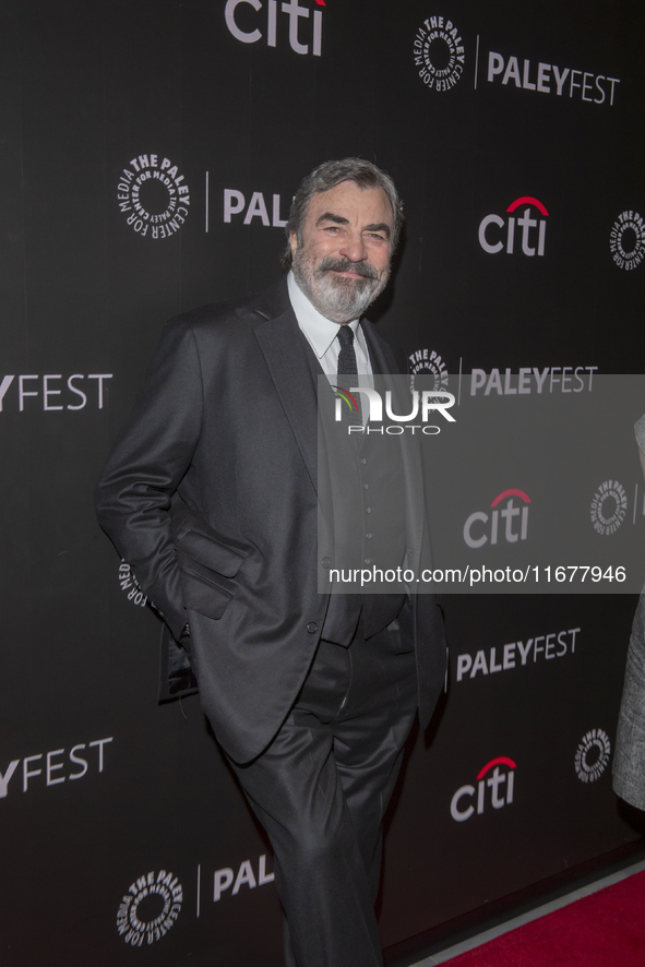 Tom Selleck attends ''Blue Bloods'' during PaleyFest 2024 at The Paley Museum in New York, New York, USA, on October 17, 2024. 