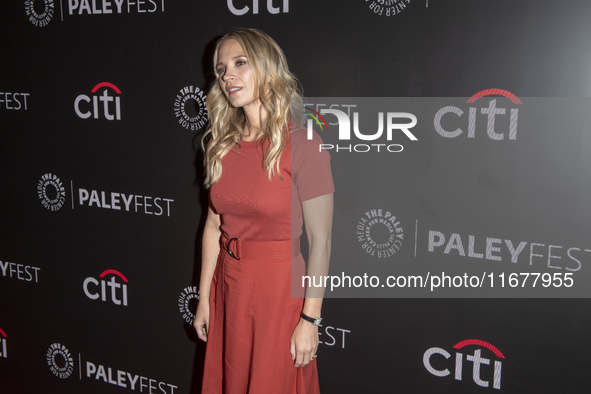 Vanessa Ray attends ''Blue Bloods'' during PaleyFest 2024 at The Paley Museum in New York, USA, on October 17, 2024. 