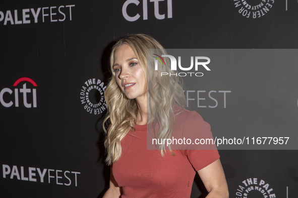 Vanessa Ray attends ''Blue Bloods'' during PaleyFest 2024 at The Paley Museum in New York, USA, on October 17, 2024. 