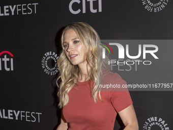 Vanessa Ray attends ''Blue Bloods'' during PaleyFest 2024 at The Paley Museum in New York, USA, on October 17, 2024. (