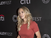 Vanessa Ray attends ''Blue Bloods'' during PaleyFest 2024 at The Paley Museum in New York, USA, on October 17, 2024. (