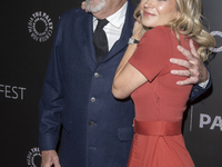 Kevin Wade, showrunner and executive producer, and Vanessa Ray attend ''Blue Bloods'' during PaleyFest 2024 at The Paley Museum in New York...