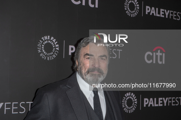 Tom Selleck attends ''Blue Bloods'' during PaleyFest 2024 at The Paley Museum in New York, New York, USA, on October 17, 2024. 