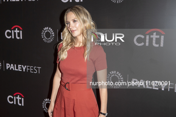 Vanessa Ray attends ''Blue Bloods'' during PaleyFest 2024 at The Paley Museum in New York, USA, on October 17, 2024. 