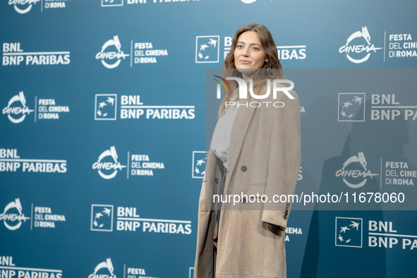 Giulia Perulli attends the ''Avetrana - Qui Non E Hollywood'' photocall during the 19th Rome Film Festival at Auditorium Parco Della Musica...