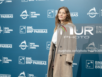 Giulia Perulli attends the ''Avetrana - Qui Non E Hollywood'' photocall during the 19th Rome Film Festival at Auditorium Parco Della Musica...