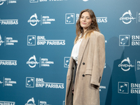 Giulia Perulli attends the ''Avetrana - Qui Non E Hollywood'' photocall during the 19th Rome Film Festival at Auditorium Parco Della Musica...