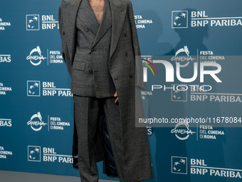 Giancarlo Commare attends the ''Avetrana - Qui Non E Hollywood'' photocall during the 19th Rome Film Festival at Auditorium Parco Della Musi...