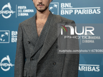 Giancarlo Commare attends the ''Avetrana - Qui Non E Hollywood'' photocall during the 19th Rome Film Festival at Auditorium Parco Della Musi...