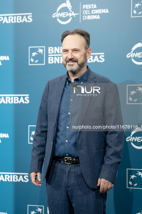 Paolo Pierobon attends the ''Mike'' photocall during the 19th Rome Film Festival at Auditorium Parco Della Musica in Rome, Italy, on October...